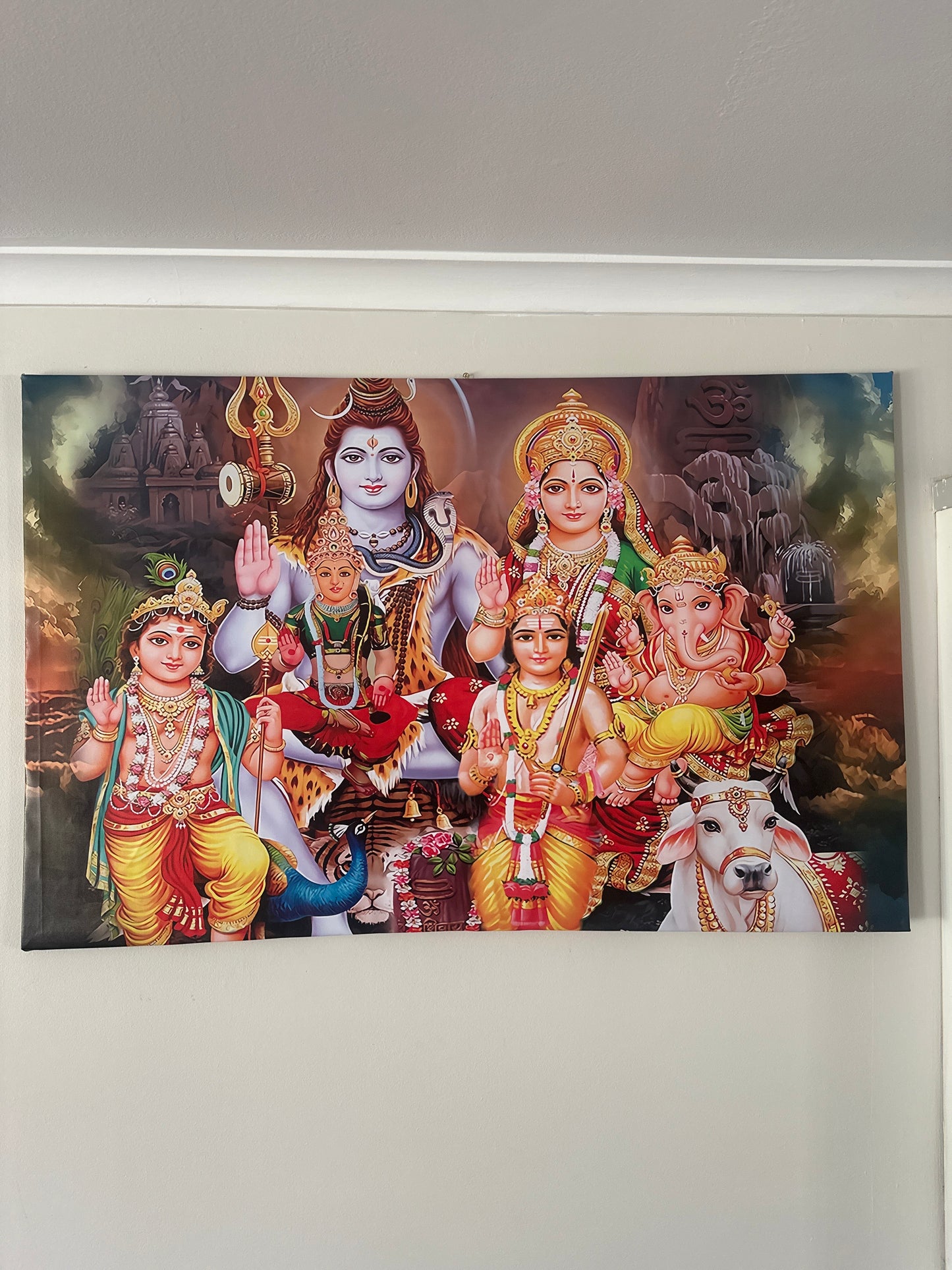 Shiva Family Canvas 115*75