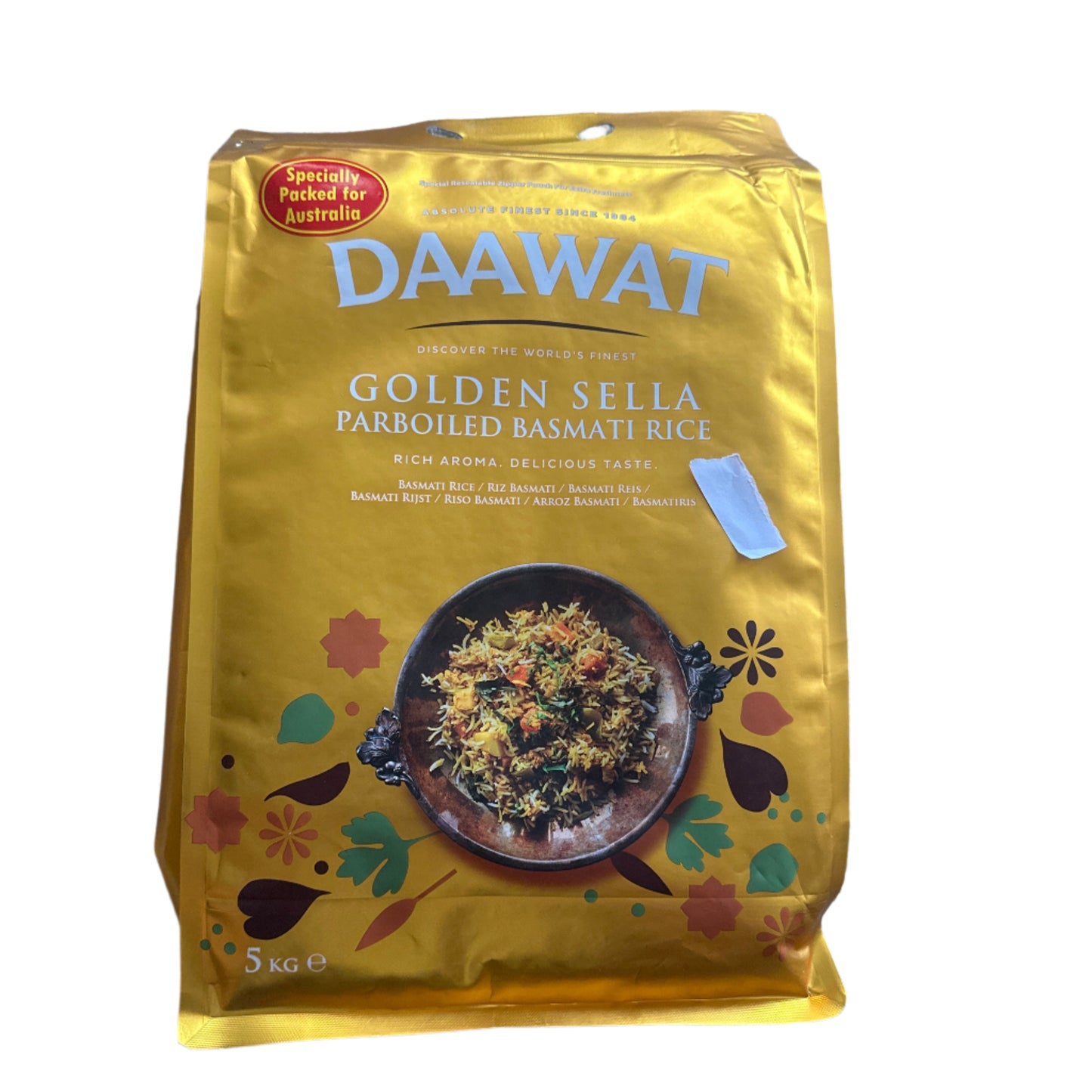 DAAWAT GOLDEN SELLA BASMATI RICE 5Kg