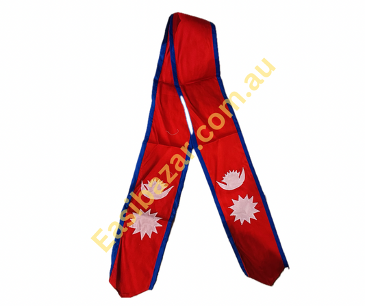 Khada with Nepali Flag (Nepali Flag Graduation Sash)