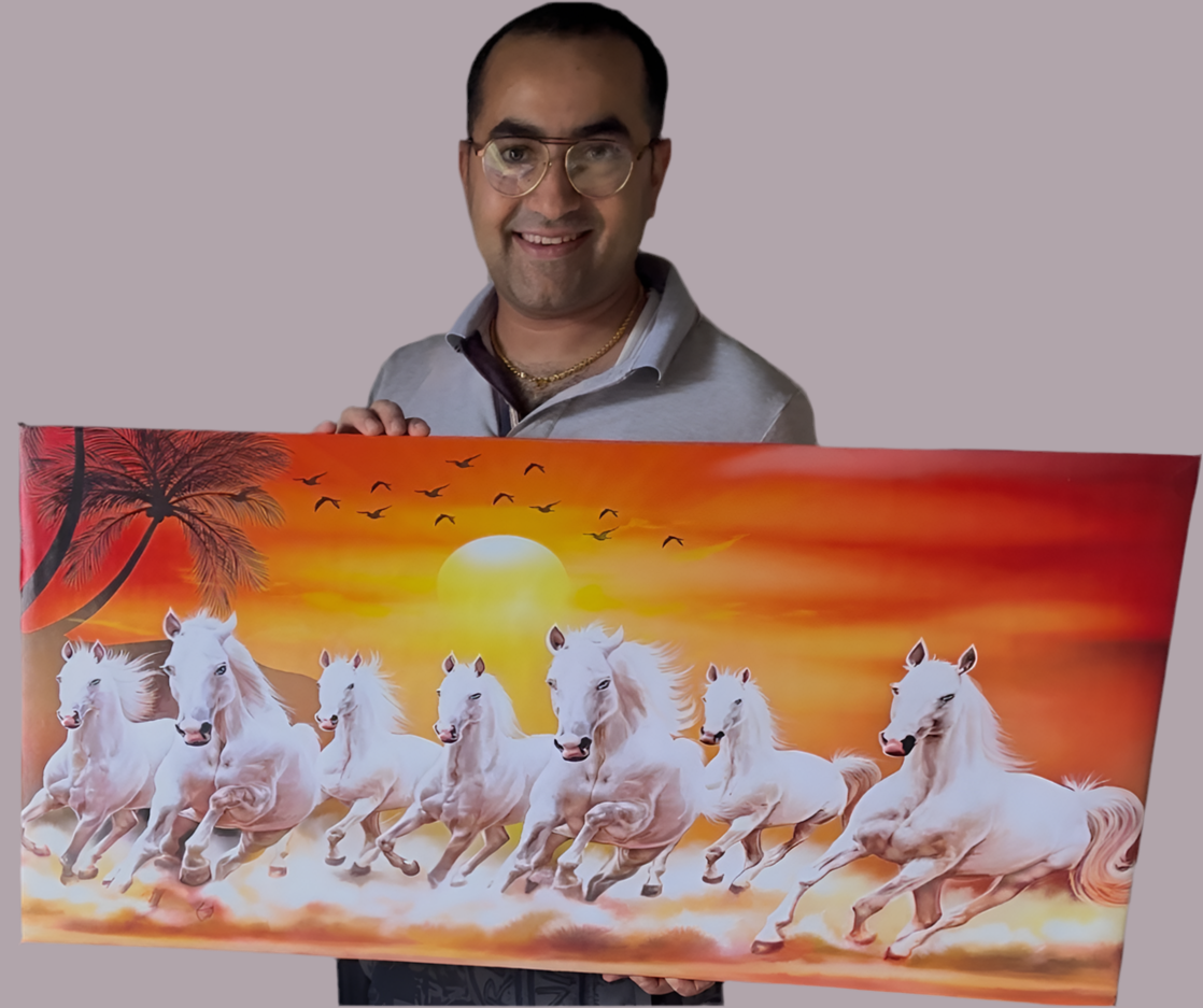 Seven Horses Canvas