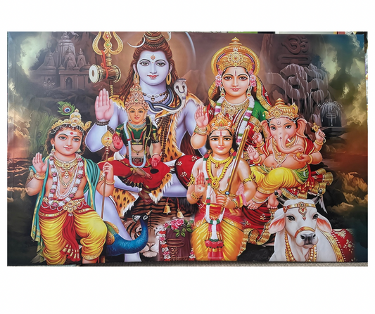 Shiva Family Canvas 115*75