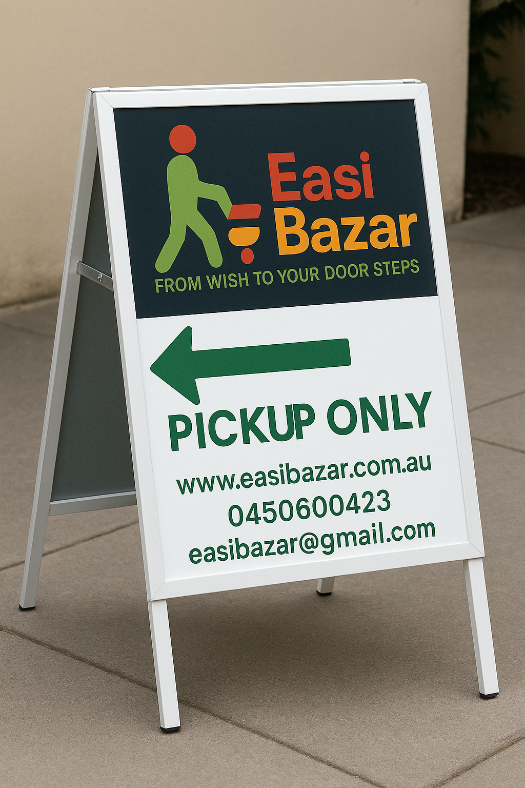 A-Frame for business | Road Side signage | Shop front standing triangular Design