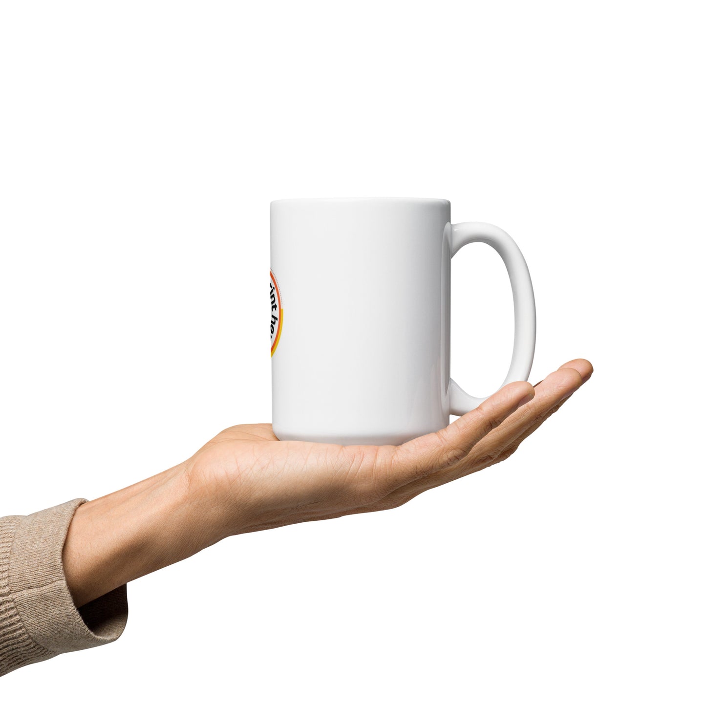 White glossy mug ( Cup)