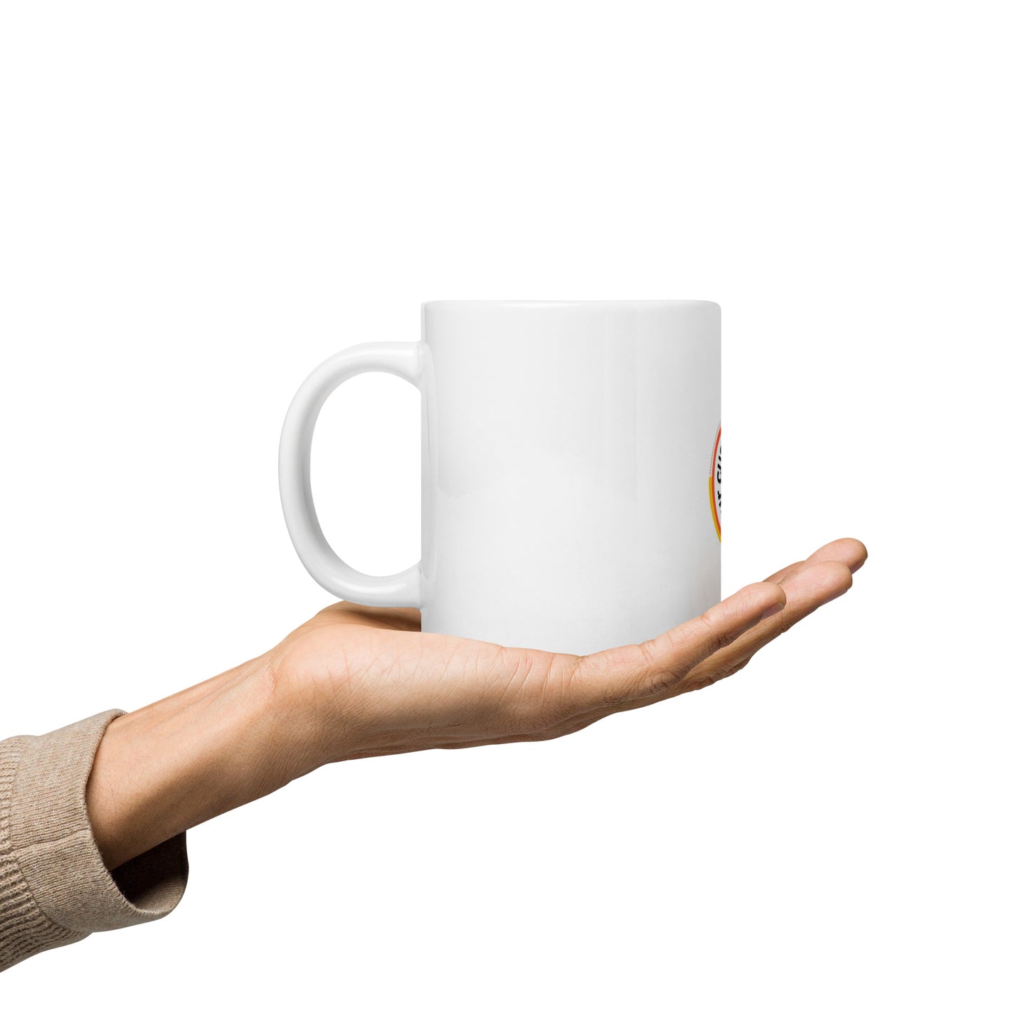 White glossy mug ( Cup)