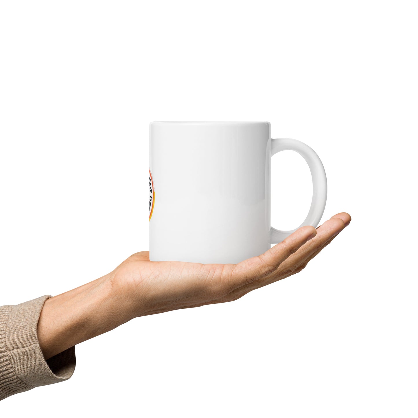 White glossy mug ( Cup)